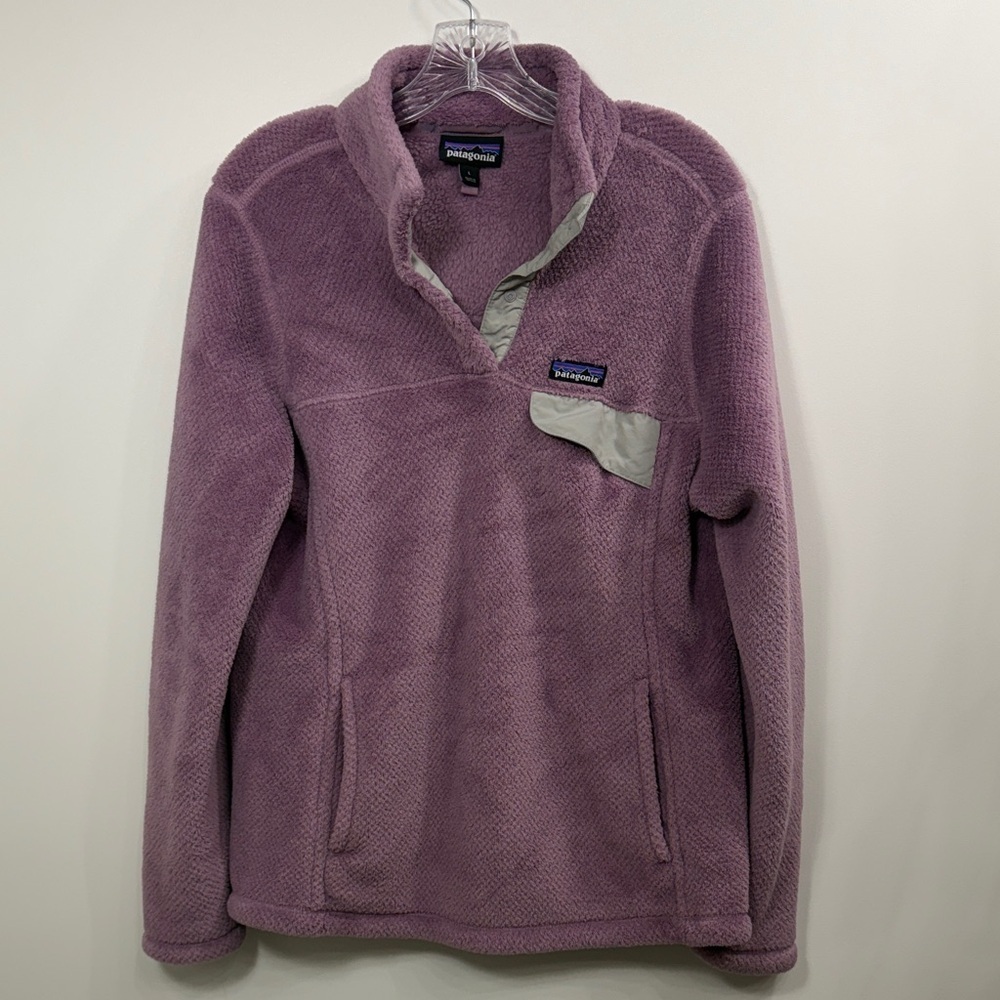 Patagonia Women’s Re-Tool snap-T pullover sweater purple size large